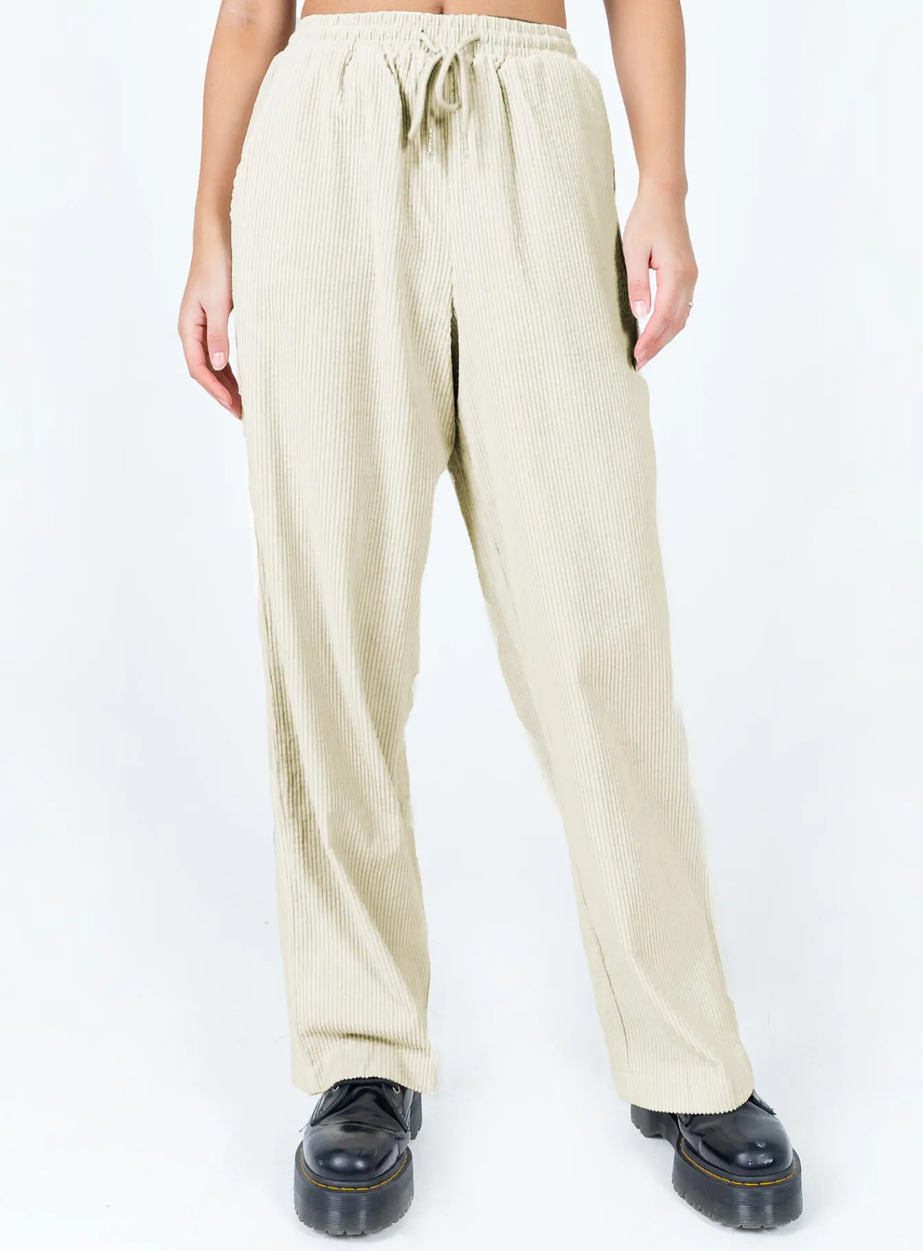 Princess Polly Nikita Cord Pant Cream Store