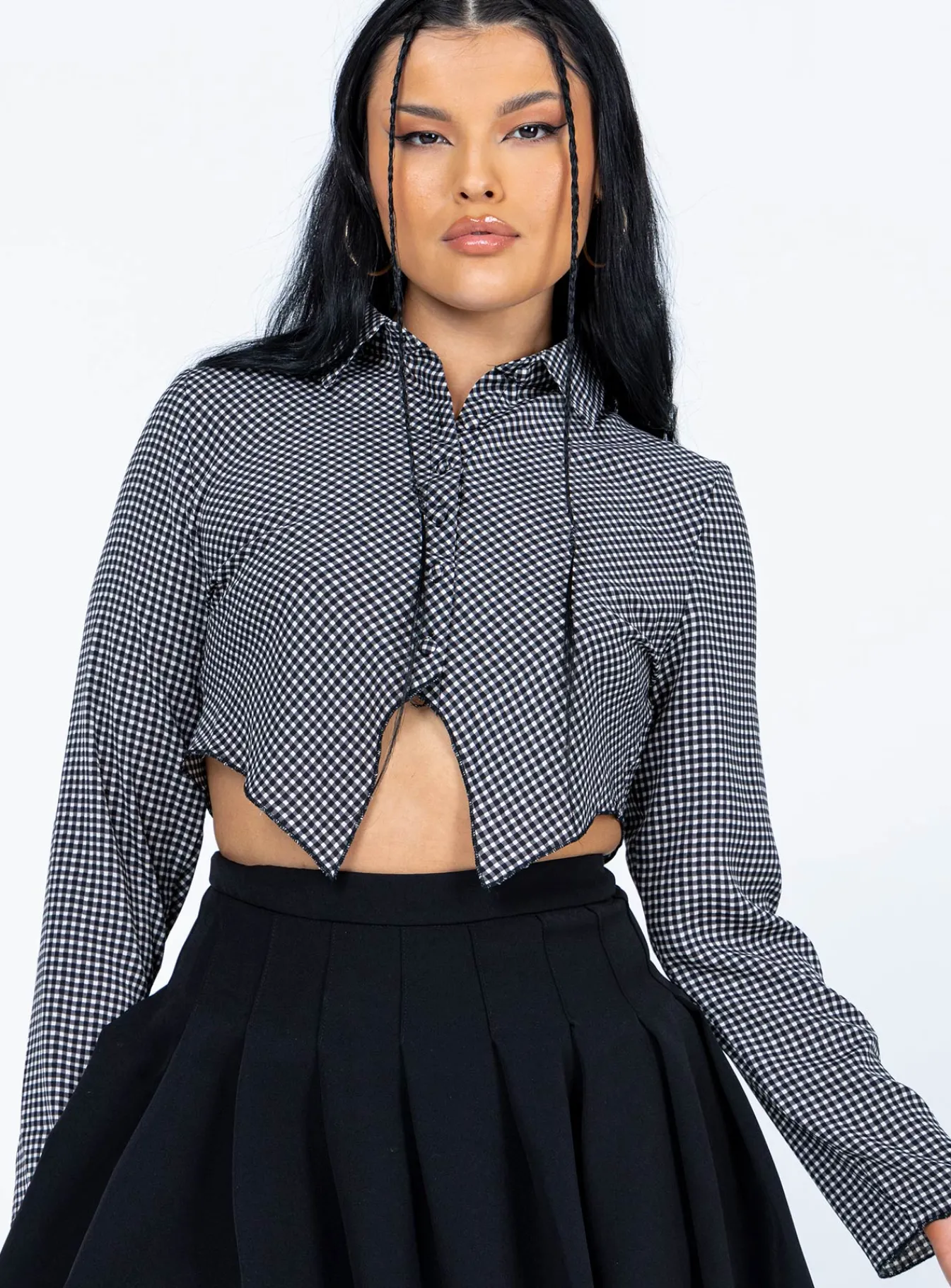 Princess Polly Nina Long Sleeve Top Black Online