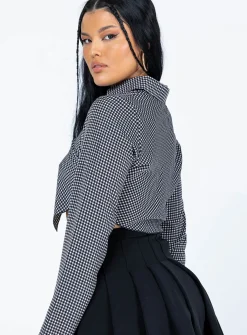Princess Polly Nina Long Sleeve Top Black Online
