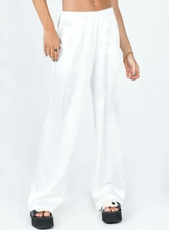 Princess Polly Nixie Pants  White Flash Sale