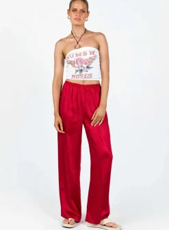 Princess Polly Nixie Pants Red New