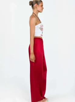 Princess Polly Nixie Pants Red New