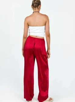 Princess Polly Nixie Pants Red New