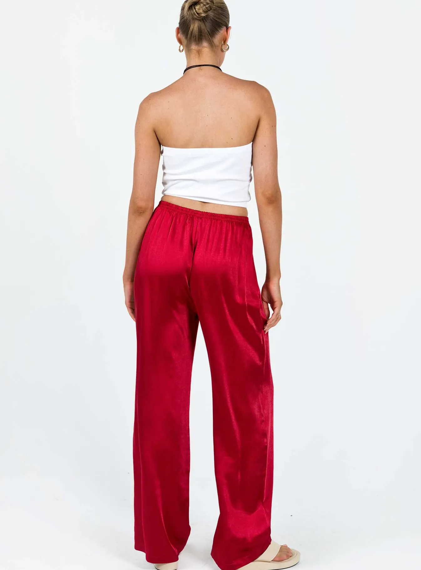 Princess Polly Nixie Pants Red New