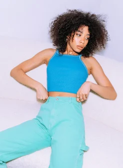 Princess Polly No Love Lost Top  Blue Store