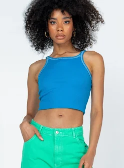 Princess Polly No Love Lost Top  Blue Store