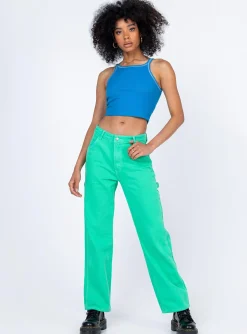 Princess Polly No Love Lost Top  Blue Store
