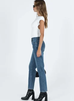Princess Polly Noakes Jeans Mid Wash  Denim Cheap