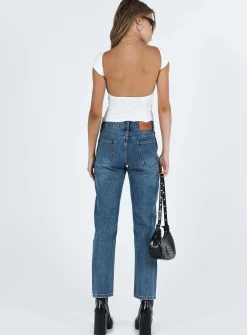 Princess Polly Noakes Jeans Mid Wash Denim Cheap