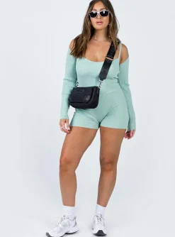 Princess Polly Noelene Bolero Knit Romper Blue Sale