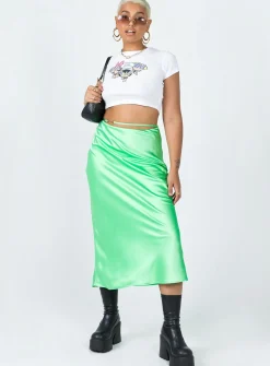 Princess Polly Nola Midi Skirt  Green Fashion