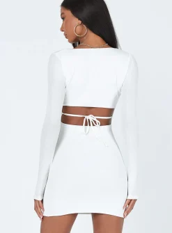 Princess Polly Nolan Mini Dress  White Best