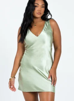 Princess Polly Norma Mini Dress Green Best Sale