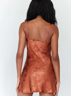Princess Polly Norman Mini Dress Rust Flash Sale