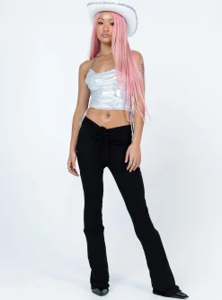 Princess Polly Norman Top Silver Sale
