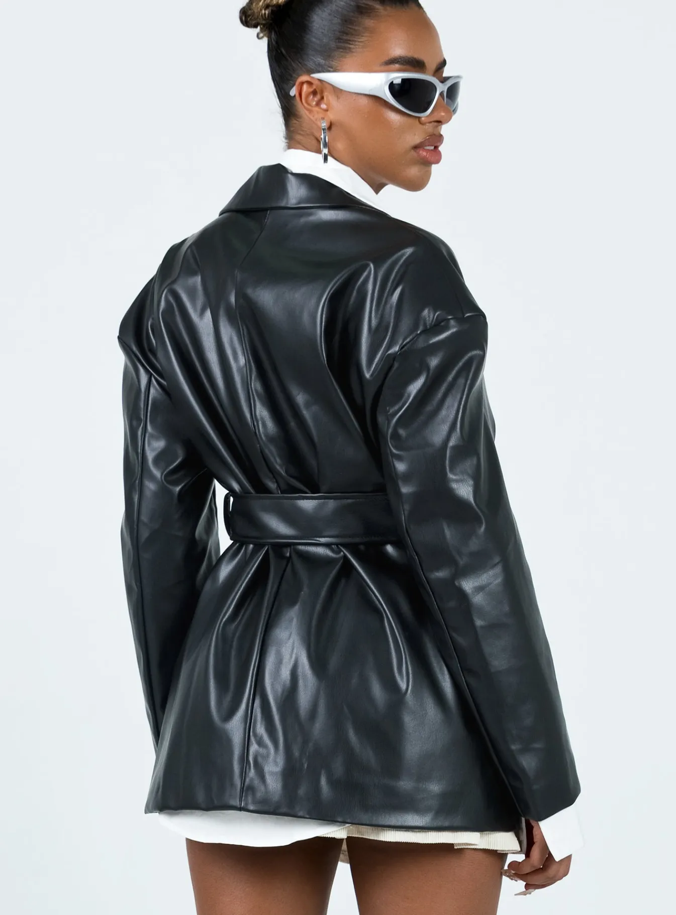 Princess Polly Nosita Faux Leather Jacket Black Shop