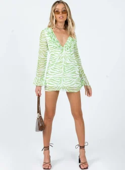 Princess Polly Nostalgia Mini Dress  Green Best