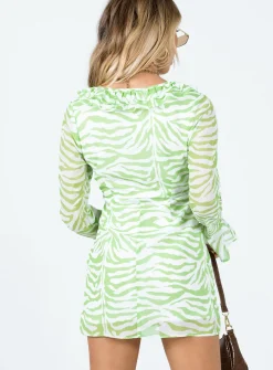 Princess Polly Nostalgia Mini Dress Green Best