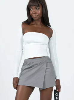 Princess Polly Not Going Home Mini Skirt Grey Best Sale