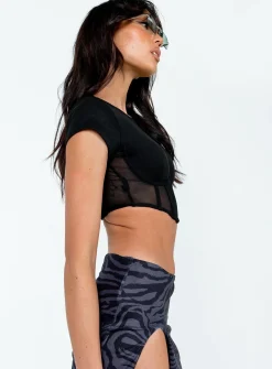 Princess Polly Not Your Baby Corset Black Outlet