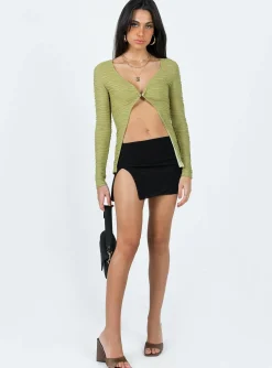 Princess Polly Nowell Long Sleeve Top Green Sale