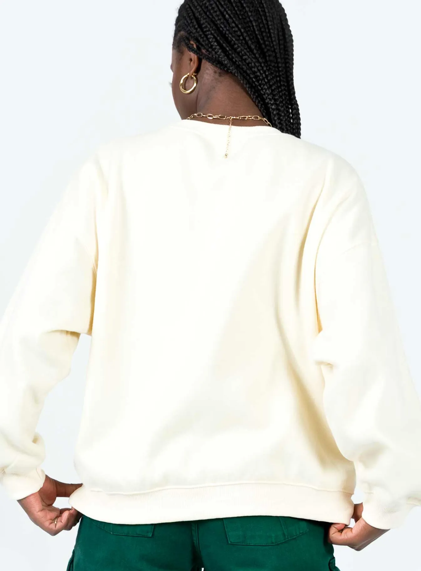 Princess Polly Nyc Sweatshirt Beige New