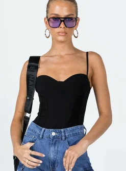 Princess Polly Oakland Bodysuit  Black Fashion