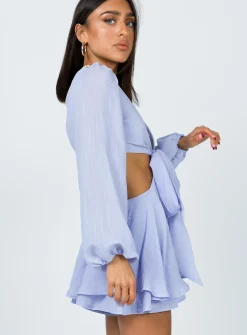 Princess Polly Oceane Romper  Blue Best