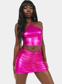 Princess Polly Okinya Mini Skirt  Pink Clearance
