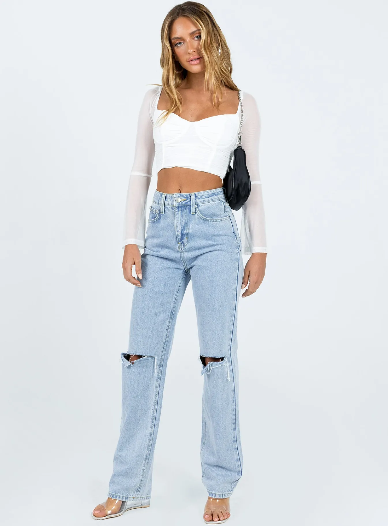 Princess Polly Olivian Long Sleeve Top White Best