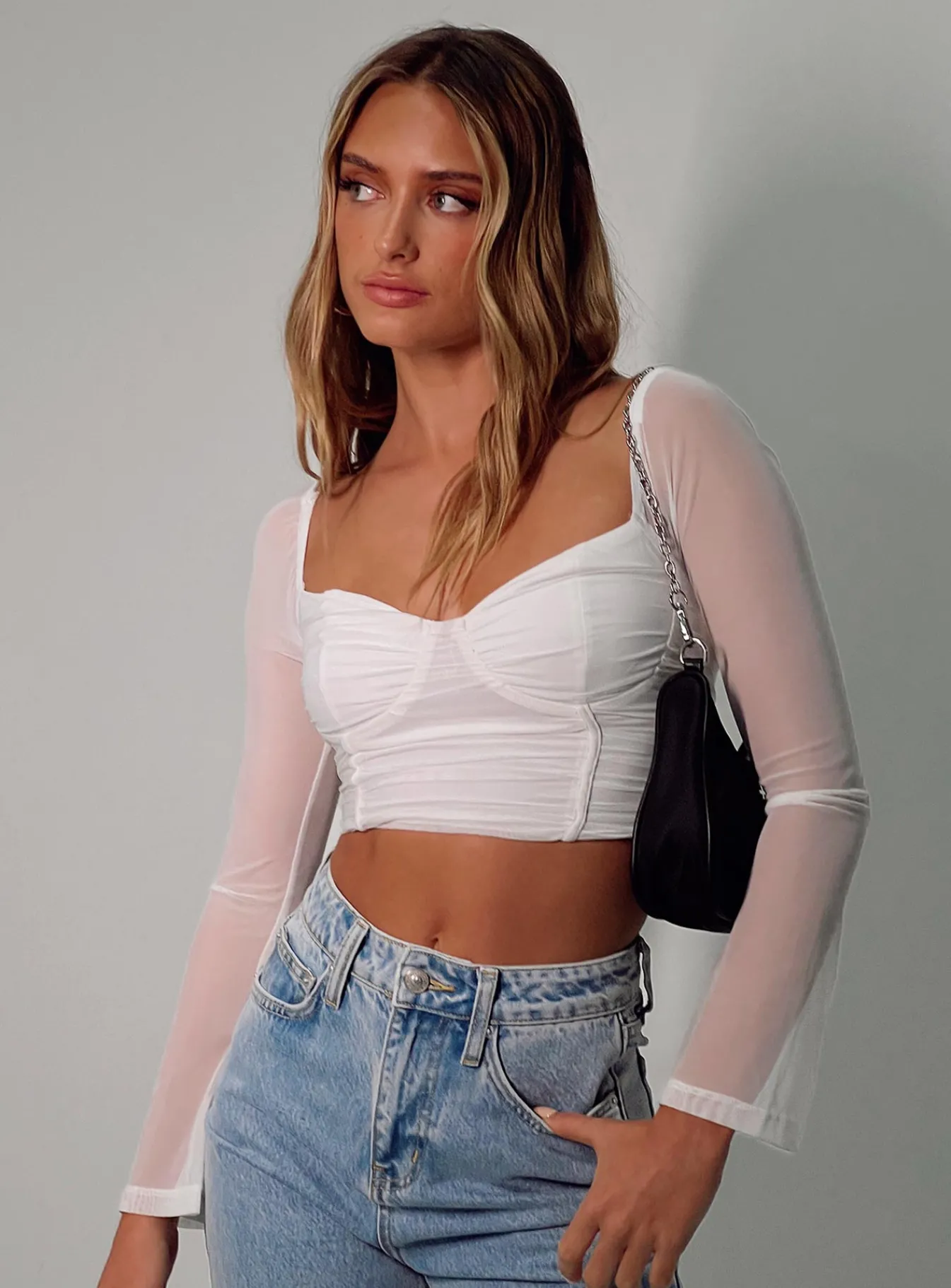 Princess Polly Olivian Long Sleeve Top White Best