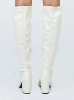 Princess Polly Olsen Boots  White Shop