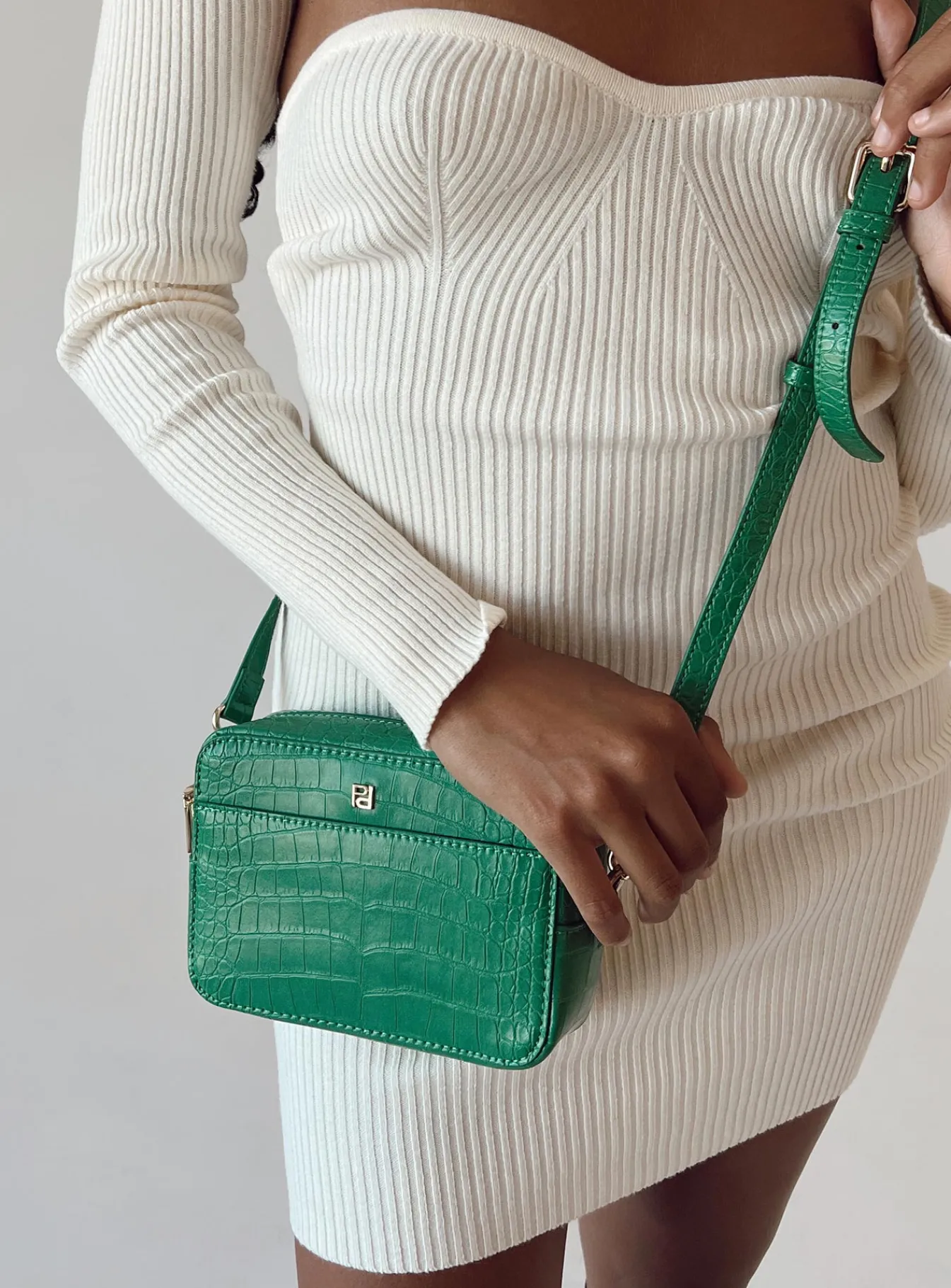 Princess Polly Olwin Crossbody Bag Green Flash Sale