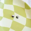 Princess Polly On The Contrary Earrings   Black / White Shop