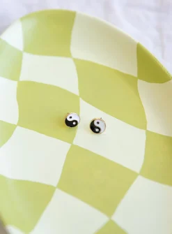 Princess Polly On The Contrary Earrings   Black / White Shop