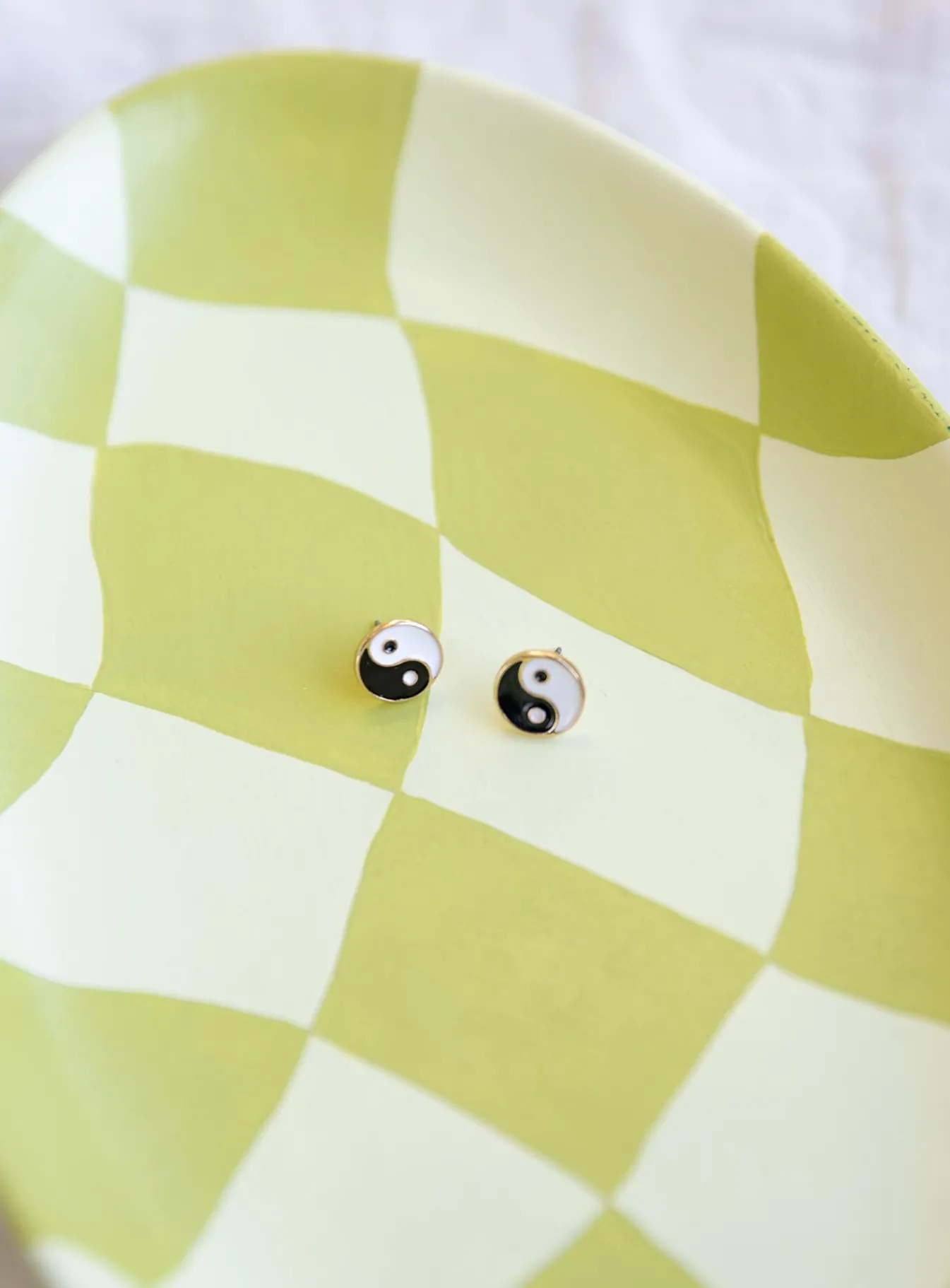 Princess Polly On The Contrary Earrings Black / White Shop