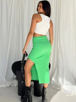 Princess Polly Opie Maxi Skirt  Green Best Sale