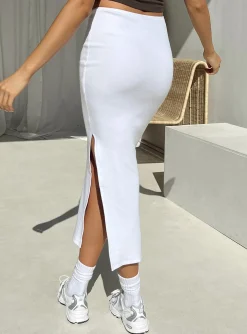 Princess Polly Opie Maxi Skirt White Clearance