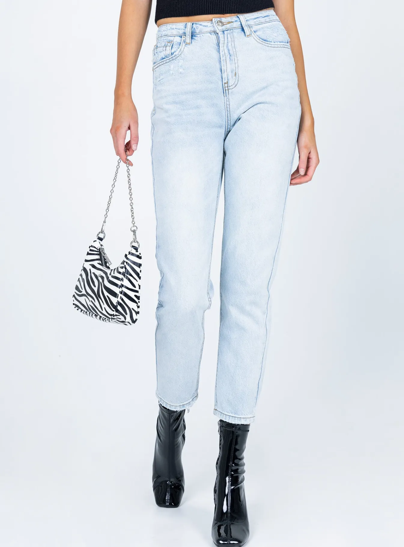 Princess Polly Organic Cotton Blend Colmar Skinny Legjeans Denim Hot
