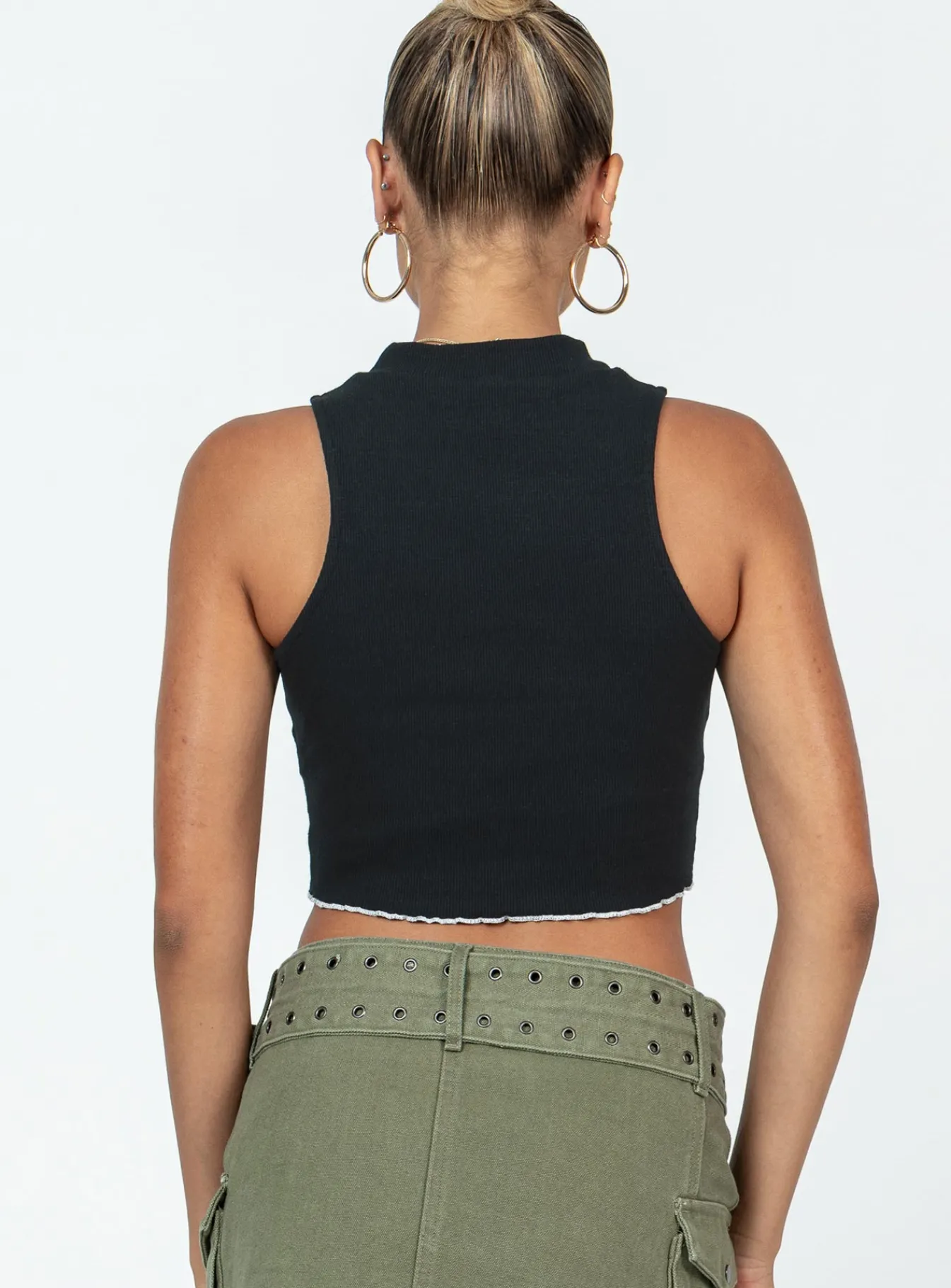 Princess Polly Organic Nalah Top Black Outlet