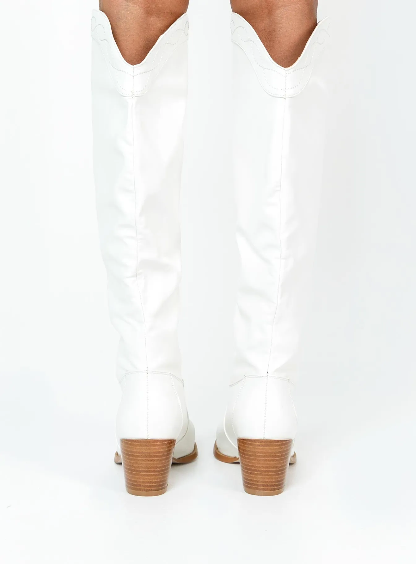 Princess Polly Orleans Western Boot White Best Sale