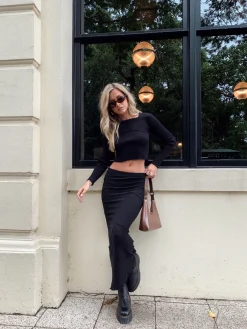 Princess Polly Oscar Maxi Skirt Black Best Sale