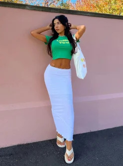 Princess Polly Oscar Maxi Skirt  White Best Sale