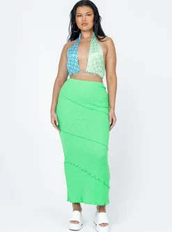 Princess Polly Oscar Maxi Skirt Apple Green Sale