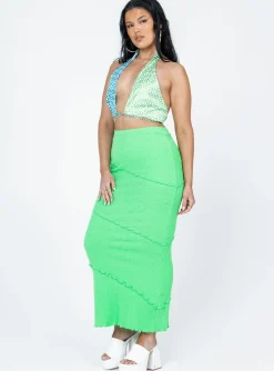 Princess Polly Oscar Maxi Skirt Apple Green Sale