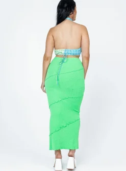 Princess Polly Oscar Maxi Skirt Apple Green Sale