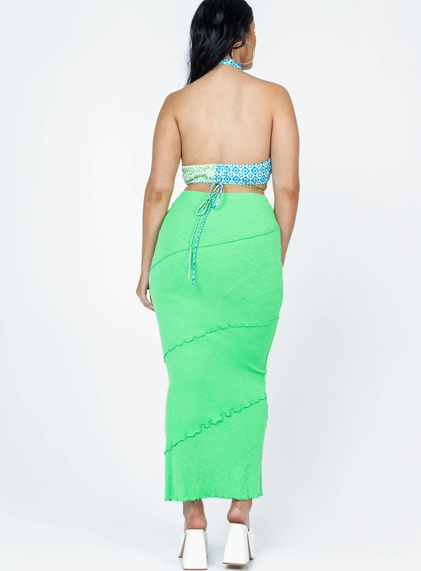 Princess Polly Oscar Maxi Skirt Apple Green Sale