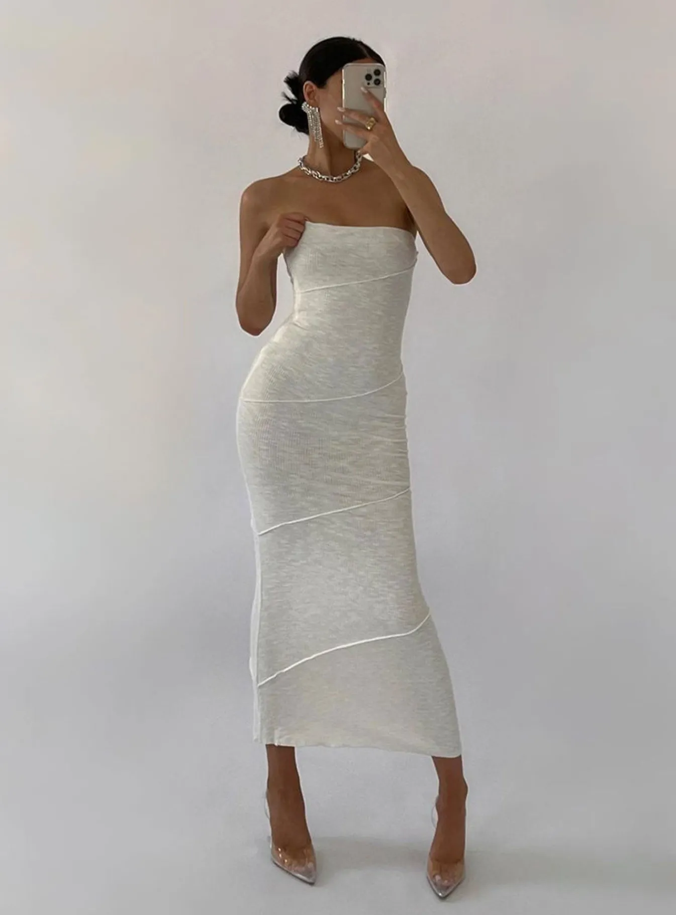 Princess Polly Oscar Midi Dress White Sale