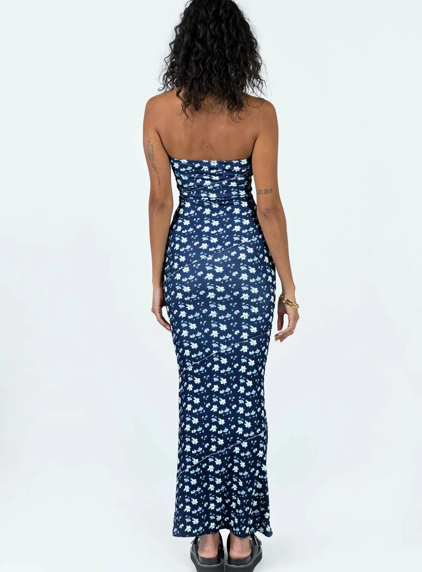 Princess Polly Oscar Midi Dressfloral Navy Cheap