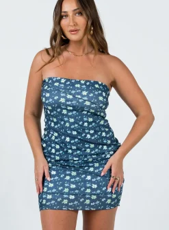 Princess Polly Oscar Mini Dressfloral   Navy Outlet